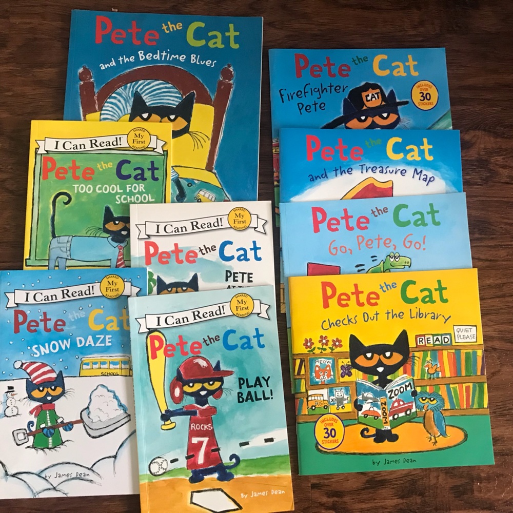 Lot of 9 Pete the Cat books